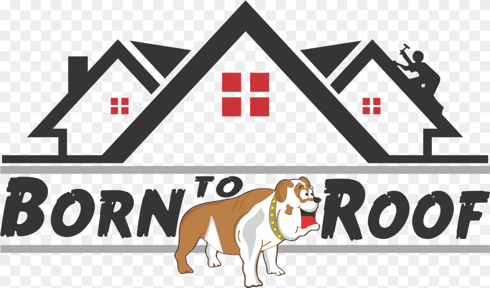 Born To Roof Transparent Background Clip Art Roofing Logos, Animal, Canine, Mammal, Pig Png Image