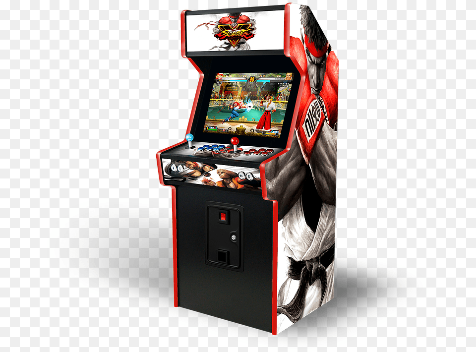 Borne Arcade Video Game Arcade Cabinet, Arcade Game Machine, Person, Vehicle, Transportation Free Png Download