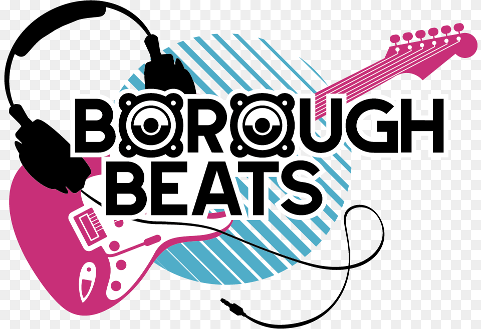 Borough Beats Logo Graphic Design, Guitar, Musical Instrument, Electronics, Animal Free Transparent Png