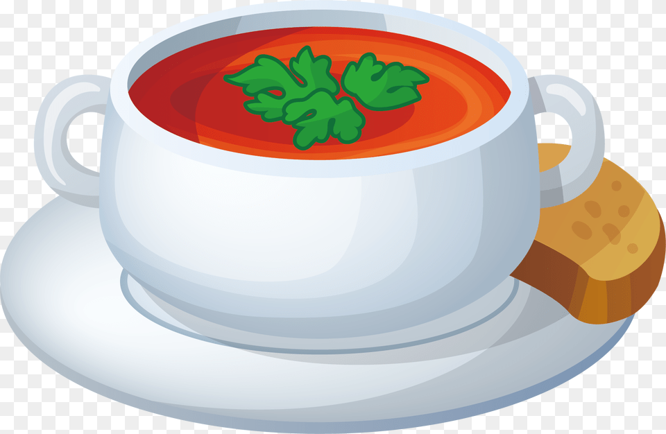 Borscht Soup Bowl Illustration Teacup, Dish, Food, Meal, Cup Free Png Download