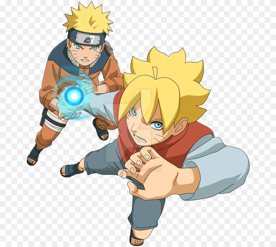 Boruto And Naruto Rasengan, Book, Comics, Publication, Person Free Png