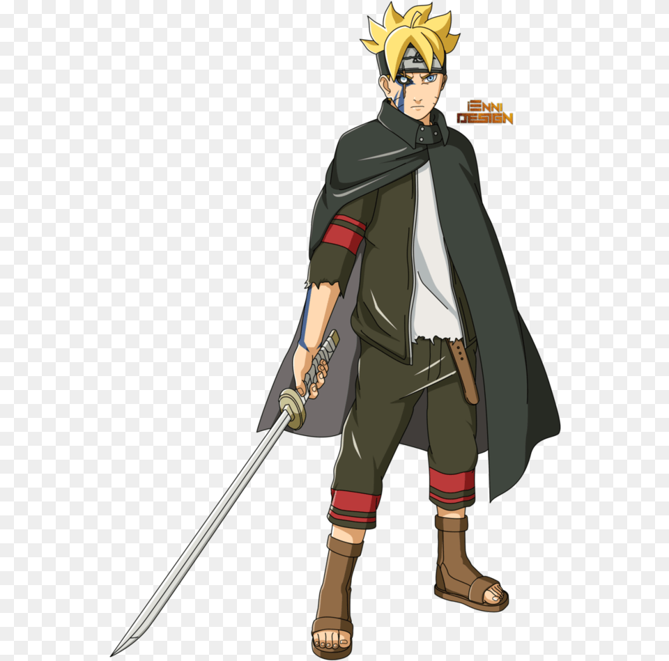 Boruto By Iennidesign Naruto Uzumaki Hinata Hyuga Boruto Grown Up Naruto, Person, Weapon, Sword, Head Free Png