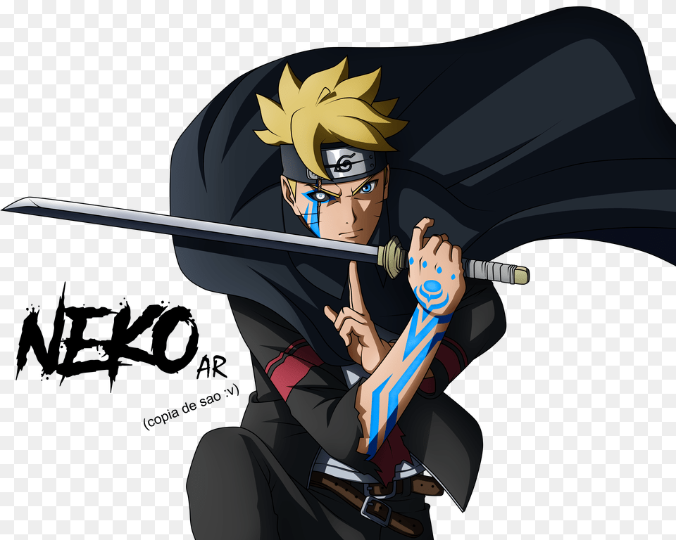 Boruto Transparent Boruto, Anime, Weapon, Sword, Book Png Image