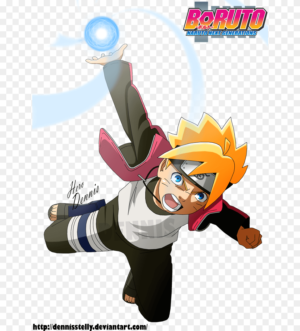 Boruto Uzumaki Doing Rasengan, Book, Comics, Publication, Baby Free Png