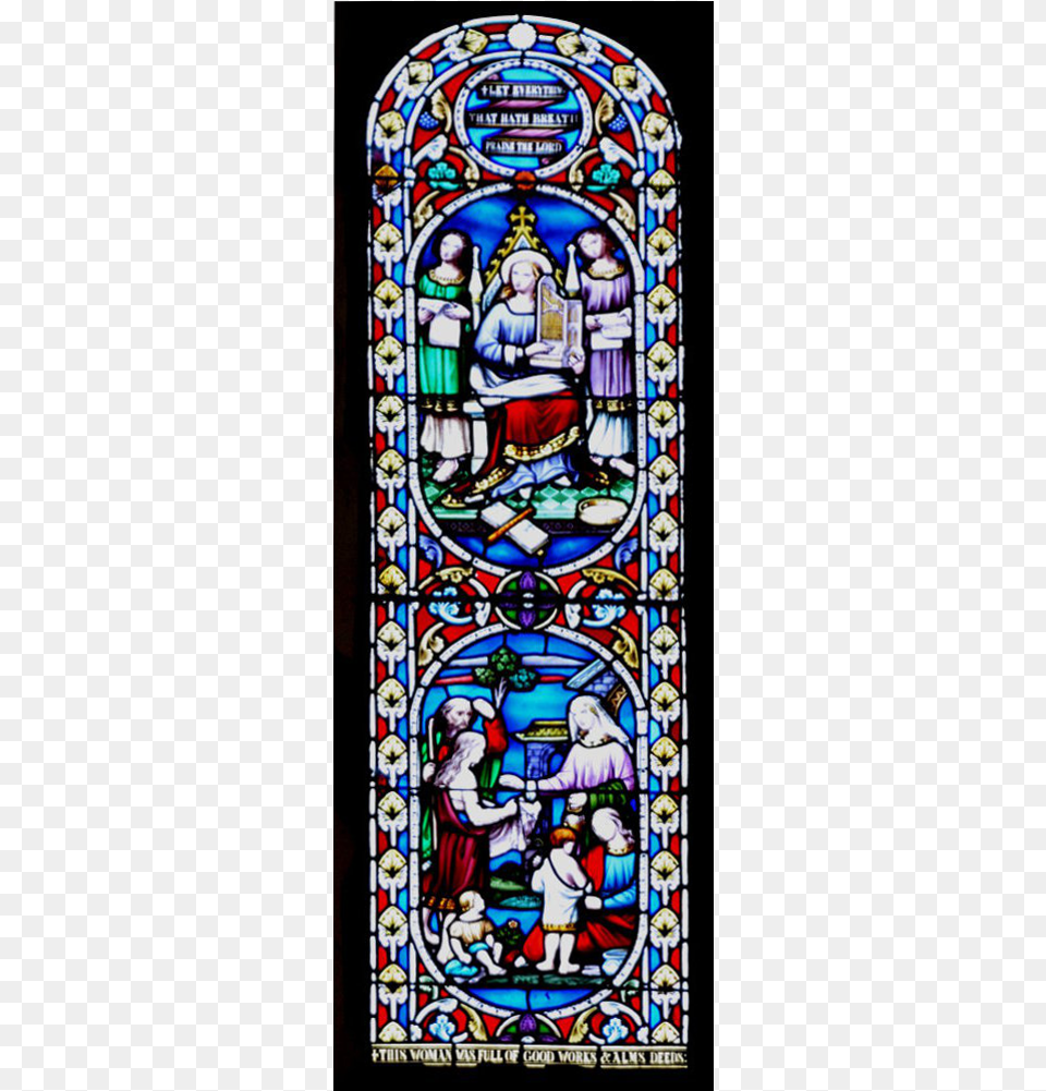 Bosbury Church Stained Glass Window At The West End Stained Glass, Art, Stained Glass, Person, Adult Free Png