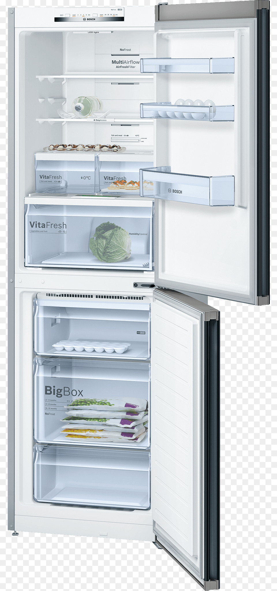 Bosch Fridge Freezer Serie 4 Kgn34vb35g Black Frost Bosch, Device, Appliance, Electrical Device, Refrigerator Png Image