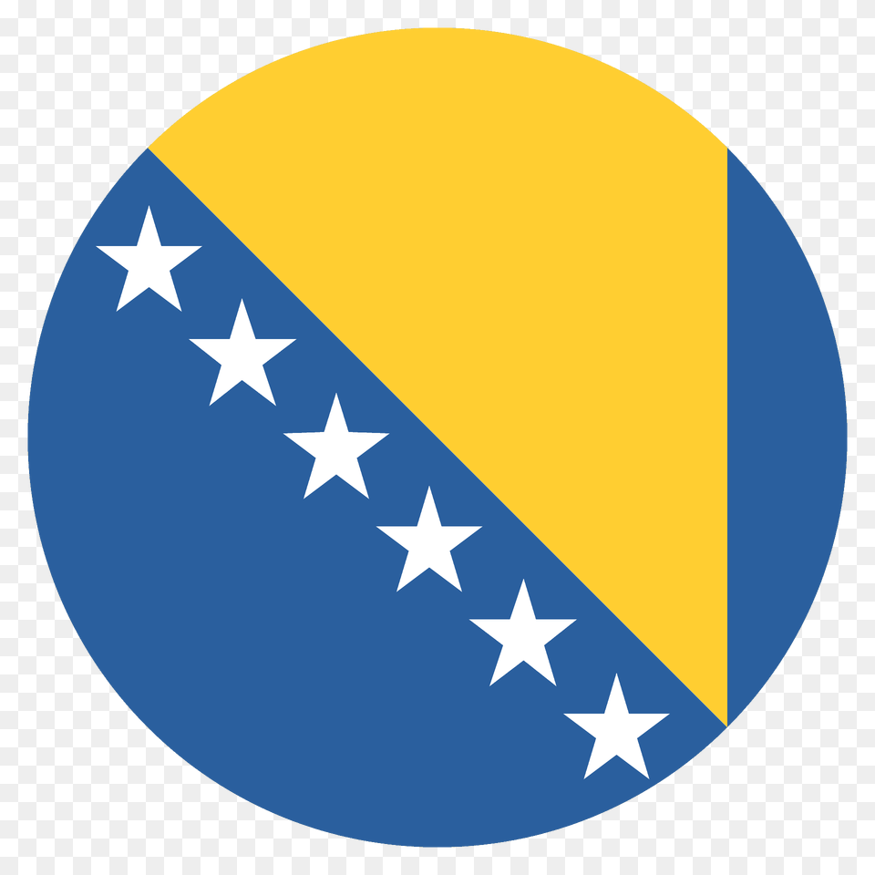 Bosnia Amp Herzegovina Flag Emoji Clipart, Star Symbol, Symbol Free Png Download