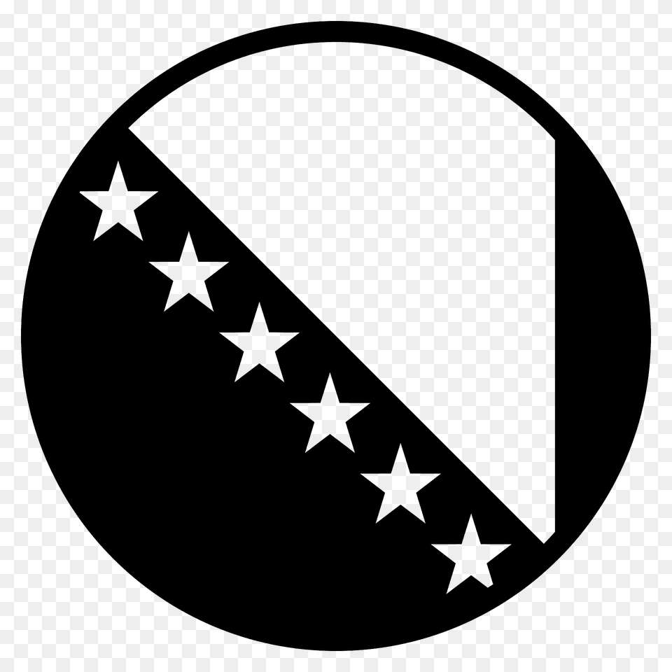 Bosnia Amp Herzegovina Flag Emoji Clipart, Star Symbol, Symbol Png