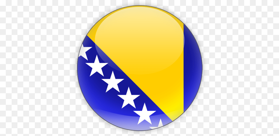 Bosnia And Herzegovina Flag Download Bosnia And Herzegovina Flag, Sphere, Symbol, Astronomy, Moon Free Png