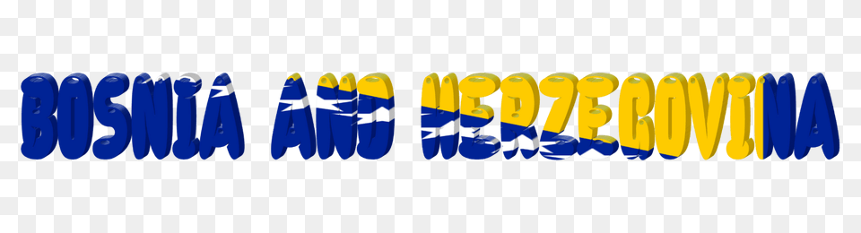 Bosnia And Herzegovina Lettering With Flag Clipart, Nature, Outdoors, Sea, Water Free Png Download