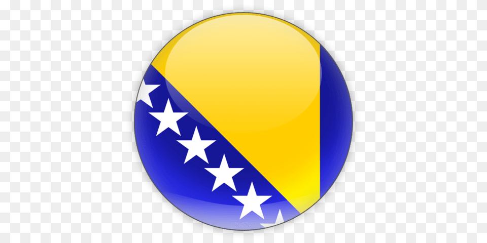 Bosnia Flag Icon, Sphere, Symbol, Astronomy, Moon Free Transparent Png