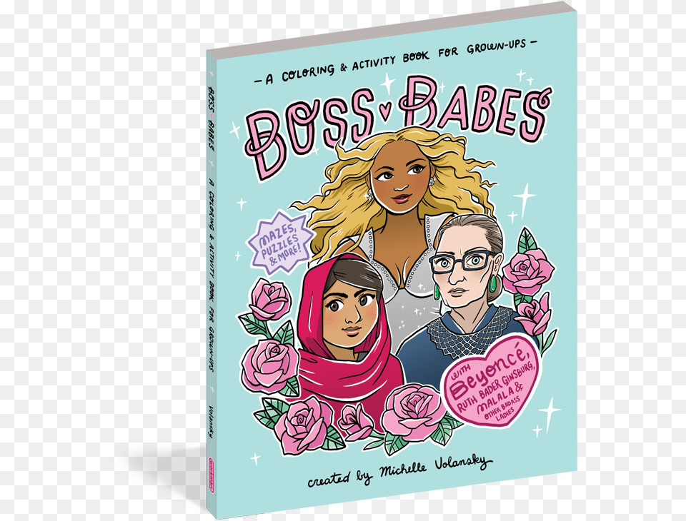 Boss Babes A Coloring And Activity Book For Grown Ups, Comics, Publication, Face, Person Free Png