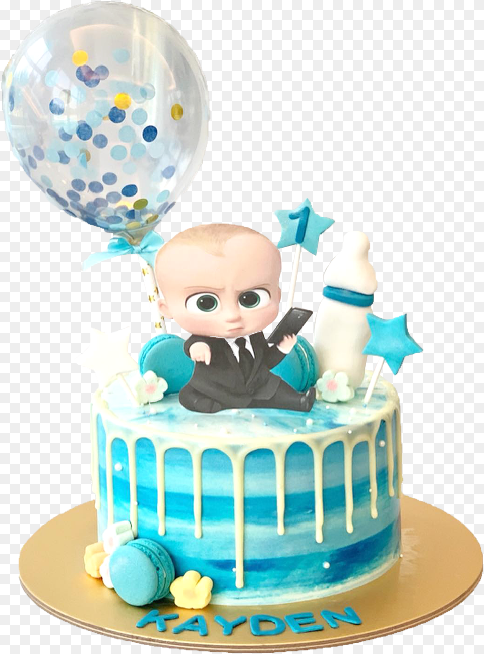 Boss Baby Cake Boss Baby Birthday Cake, Birthday Cake, Cream, Dessert, Person Free Png