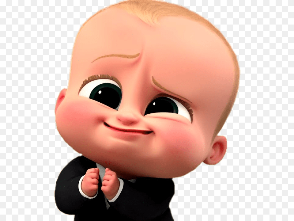 Boss Baby Cute Face, Person, Doll, Toy, Cartoon Png Image