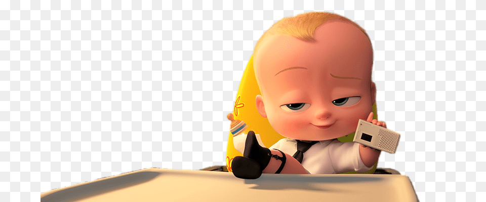 Boss Baby Feet Up, Person, Cartoon, Accessories, Tie Png Image