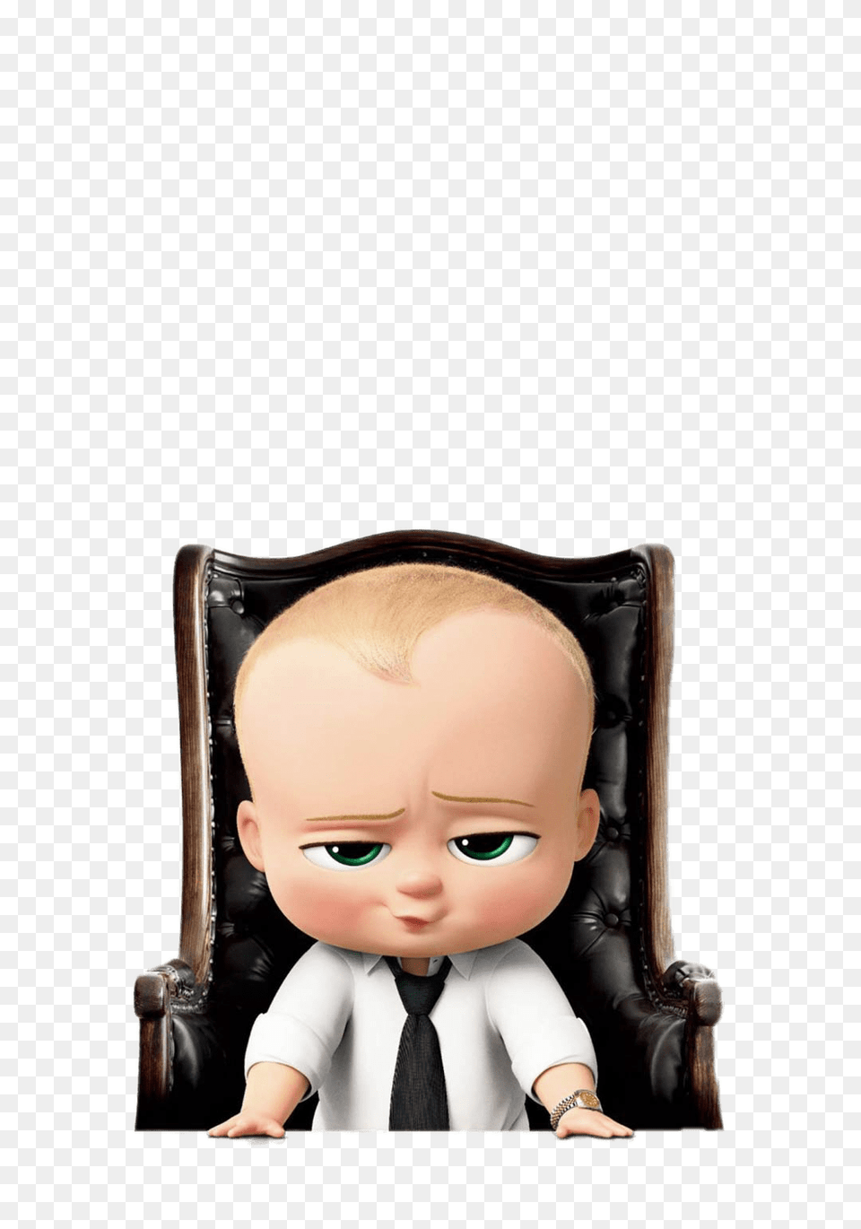 Boss Baby In Desk Chair, Person, Doll, Toy, Face Free Png