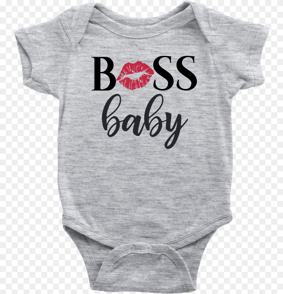 Boss Baby Lipstick Kiss Lips Onesie 8 Colors Available Newborn Baby And German Shepherd, Clothing, T-shirt, Shirt, Knitwear Png
