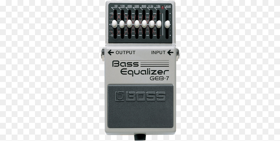 Boss Geb 7 Bass Equalizer Pedal Boss Boss Geb 7 Bass Graphic Eq Equalizer Pedal, Amplifier, Electronics, Mailbox Png