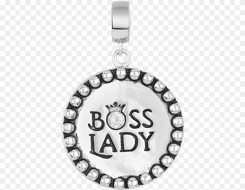 Boss Lady Charm Pandora Charm States, Accessories, Pendant, Silver, Jewelry Png Image