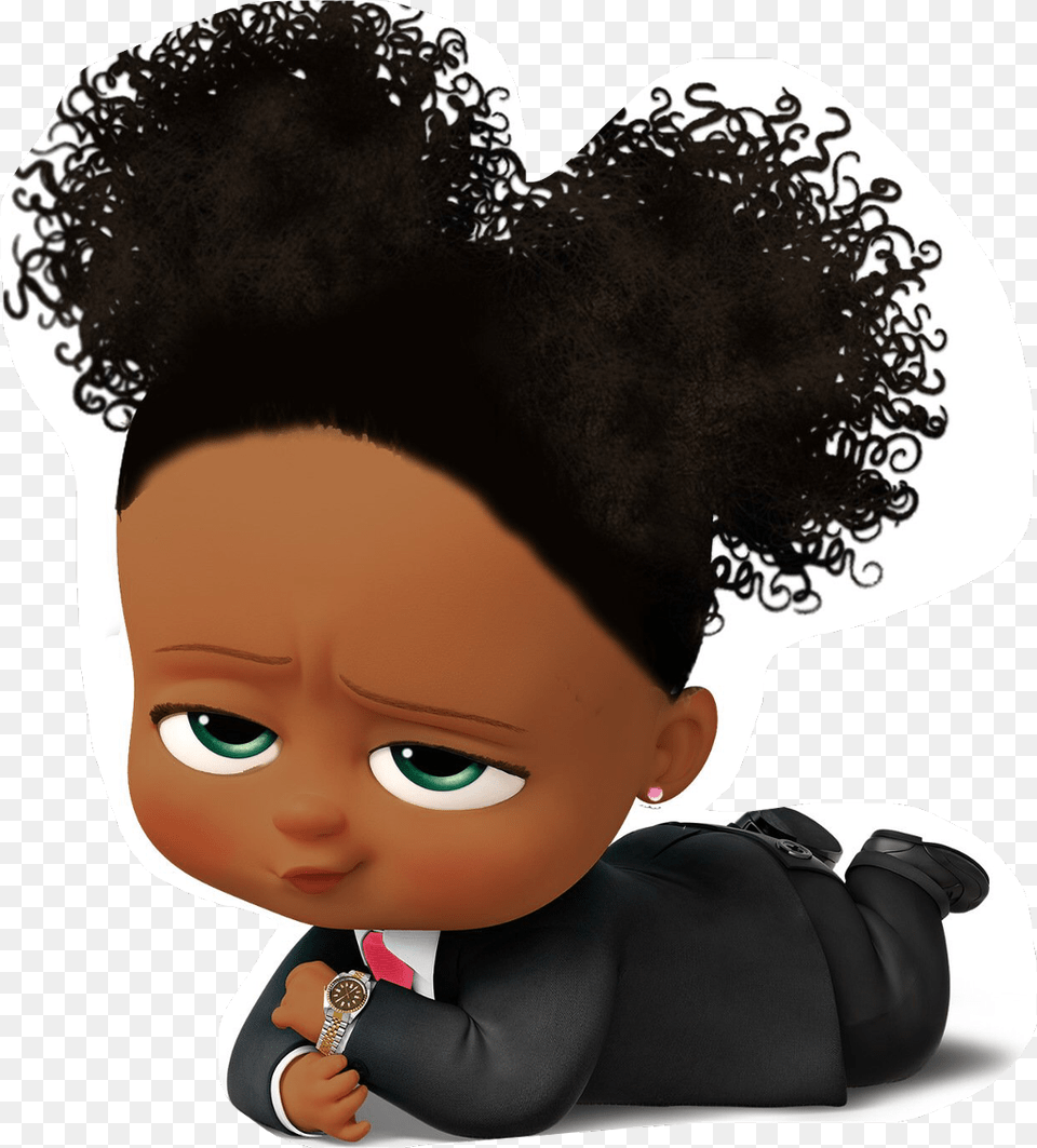 Bossbaby Freetoedit African American Boss Baby Girl, Person, Doll, Toy, Face Free Png
