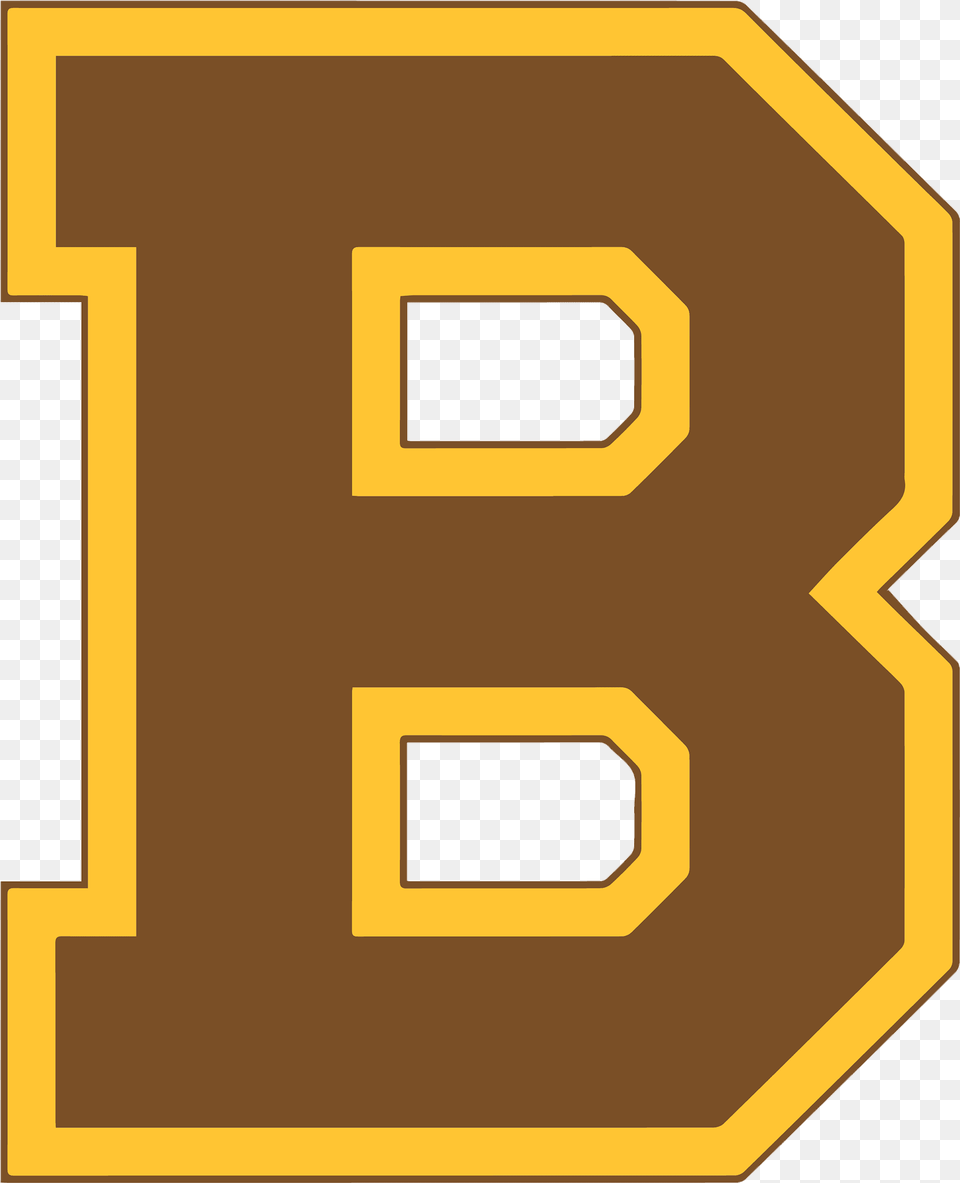 Boston Bruins 1932 Logo, Symbol, Text, Number Free Png Download