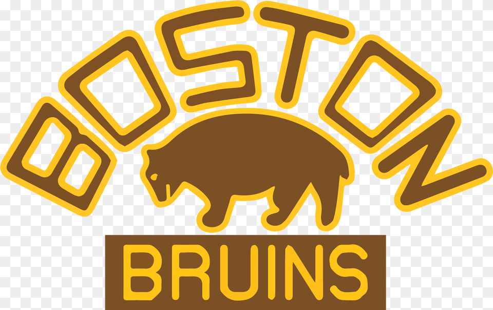 Boston Bruins First Logo, Bulldozer, Machine, Animal, Mammal Free Transparent Png