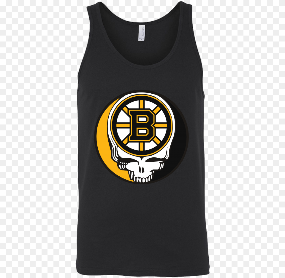 Boston Bruins Grateful Dead Steal Your Face Hockey Boston Bruins Cutout Birthday Party Supplies, Clothing, Tank Top Free Png Download