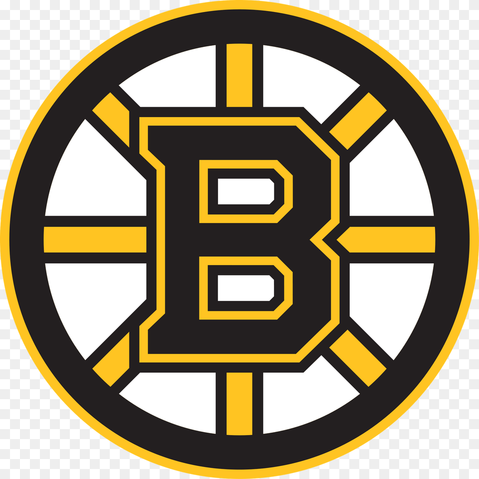 Boston Bruins Logo Black And White Silver Crystal Sports, Symbol Free Png