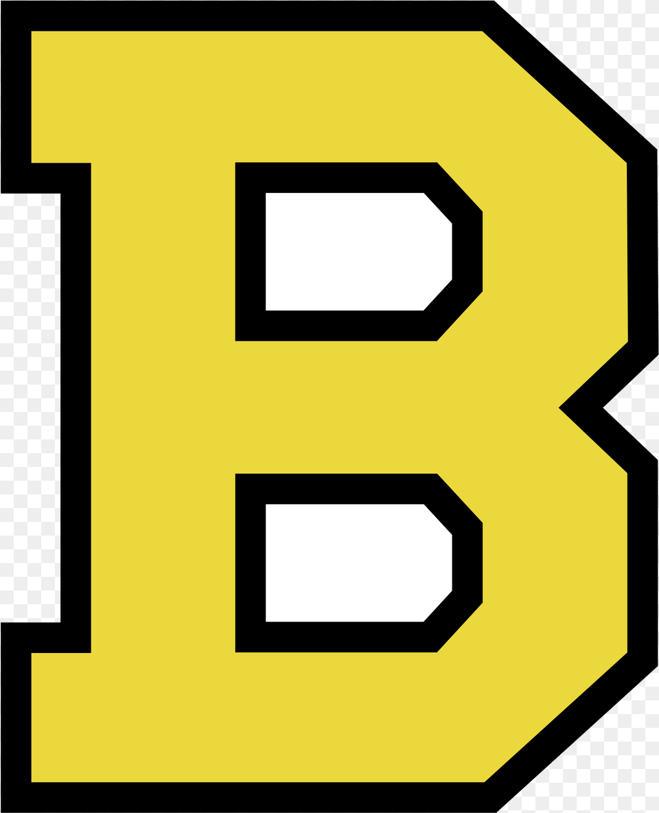 Boston Bruins Logo Transparent Baylor Neon Logo, Symbol, Number, Text, Sign Png Image