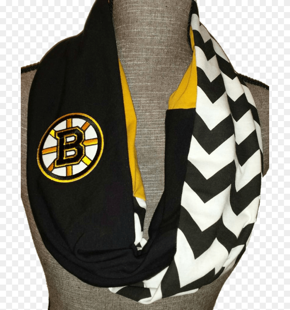 Boston Bruins Scarf Andrew Ference, Clothing, Stole, Coat Free Png