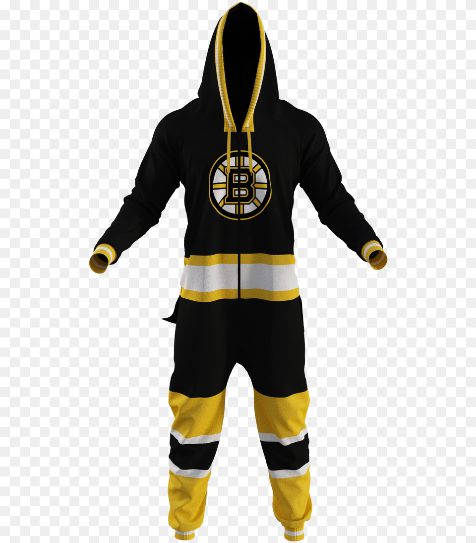 Boston Bruins Team Onesie Nhl Men39s Hockey Sockey Onesie Toronto Maple Leafs, Clothing, Hood, Knitwear, Sweater Png Image