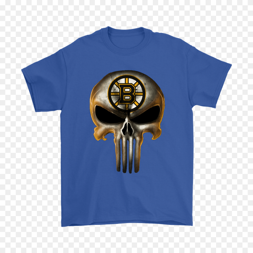 Boston Bruins The Punisher Mashup Ice Hockey Shirts Teeqq Store, Clothing, Cutlery, T-shirt, Shirt Png