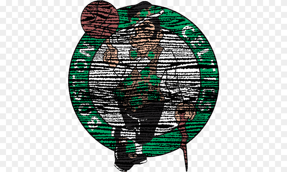 Boston Celtics 1995 Present Primary Logo Distressed Boston Celtics, Person, Art Free Png