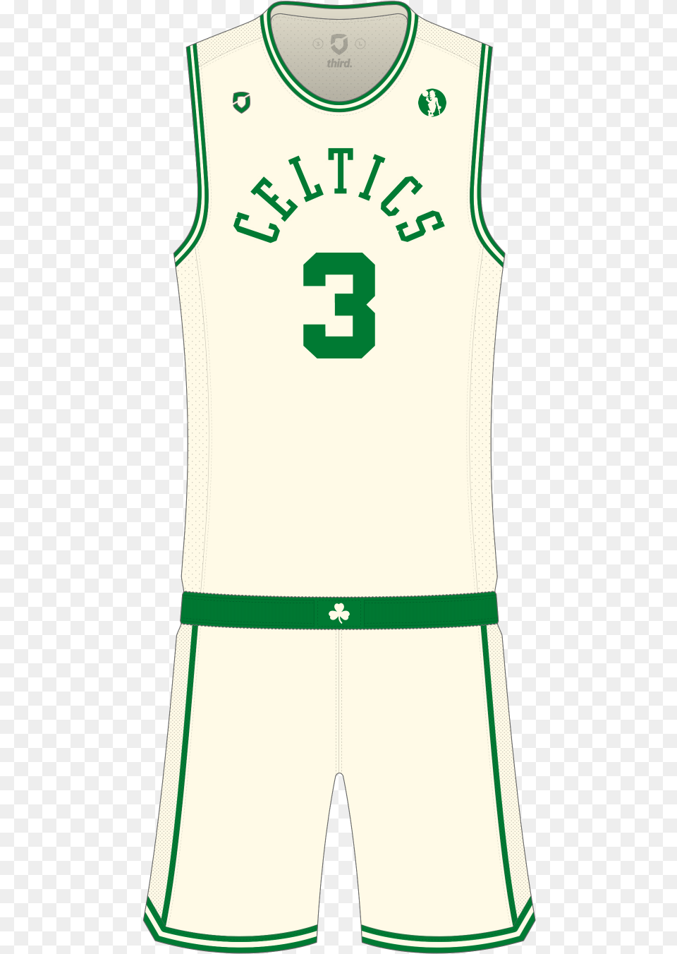 Boston Celtics Cream Alternate Boston Celtics Cream Jersey, Clothing, Shirt Png