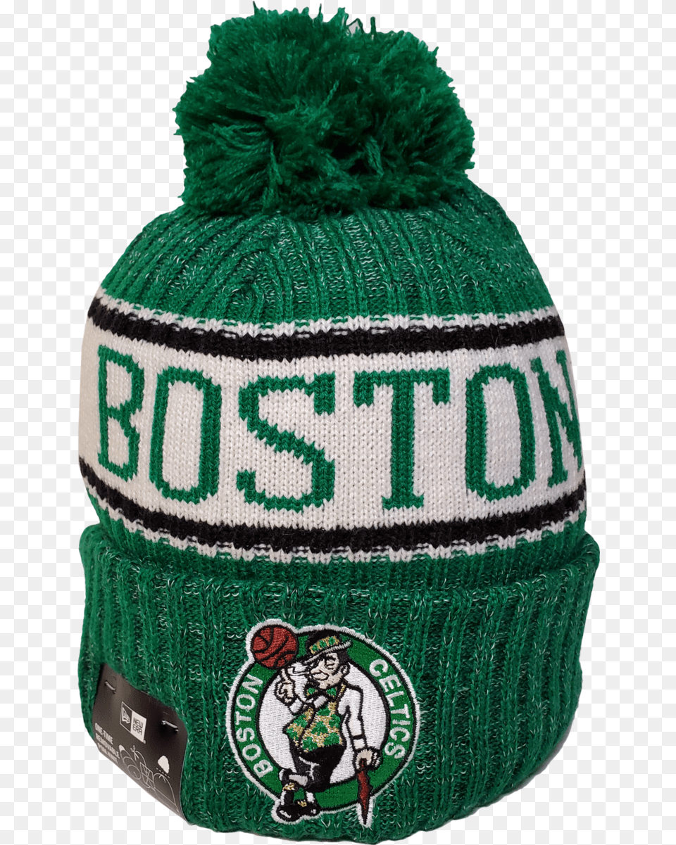 Boston Celtics Fleece Lined Pom Toque Beanie, Cap, Clothing, Hat, Baby Free Png