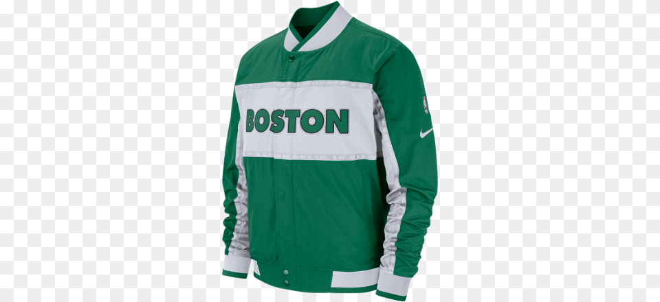 Boston Celtics Jacket Nike, Clothing, Coat, Shirt, Sleeve Free Png