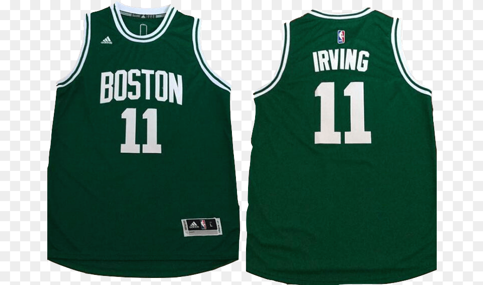 Boston Celtics Jersey Boston Celtics Kyrie Irving 11 Stitched Basketball, Clothing, Shirt, T-shirt Free Png Download