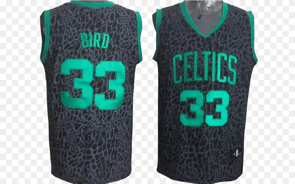 Boston Celtics Jersey Larry Bird Jersey, Clothing, Shirt, Vest, Person Png