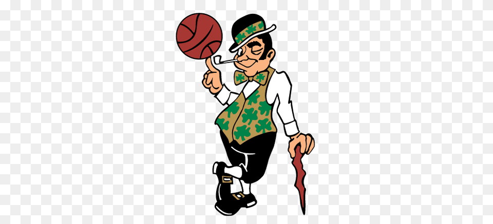 Boston Celtics Leprechaun Logos, Person, Face, Head, Cartoon Png Image