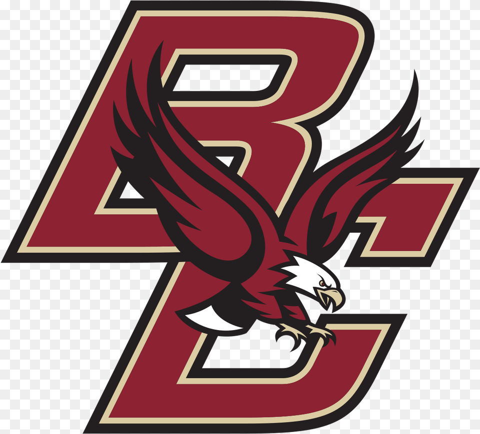 Boston College Eagles Logo, Symbol, Animal, Bird, Vulture Free Png