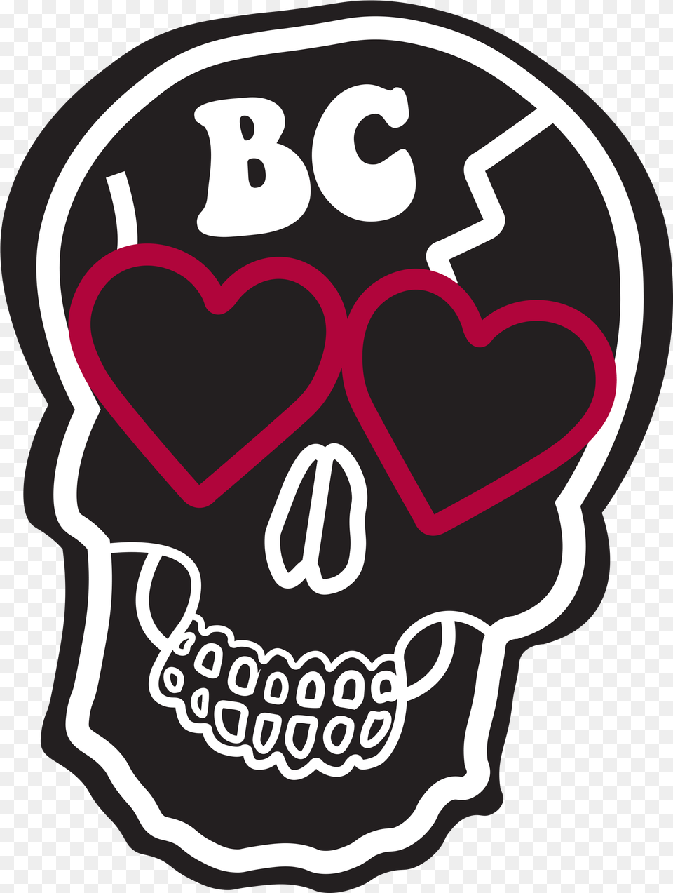 Boston College Skull Dot, Sticker, Stencil, Ammunition, Grenade Free Transparent Png