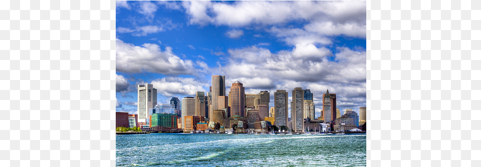 Boston Harbor Boston Skyline, Architecture, Water, Urban, Scenery Png Image