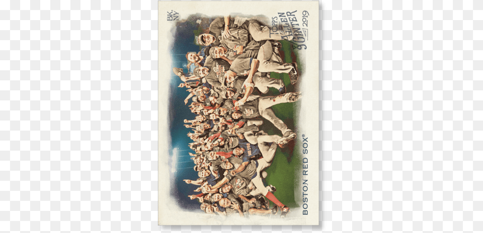 Boston Red Sox 2019 Topps Allen Amp Ginter Oversized Herd, Team, Person, People, Crowd Png