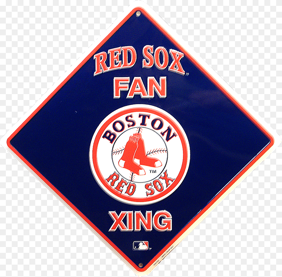 Boston Red Sox Baseball Xing Sign Boston Red Sox, Symbol, Emblem, Road Sign Free Png