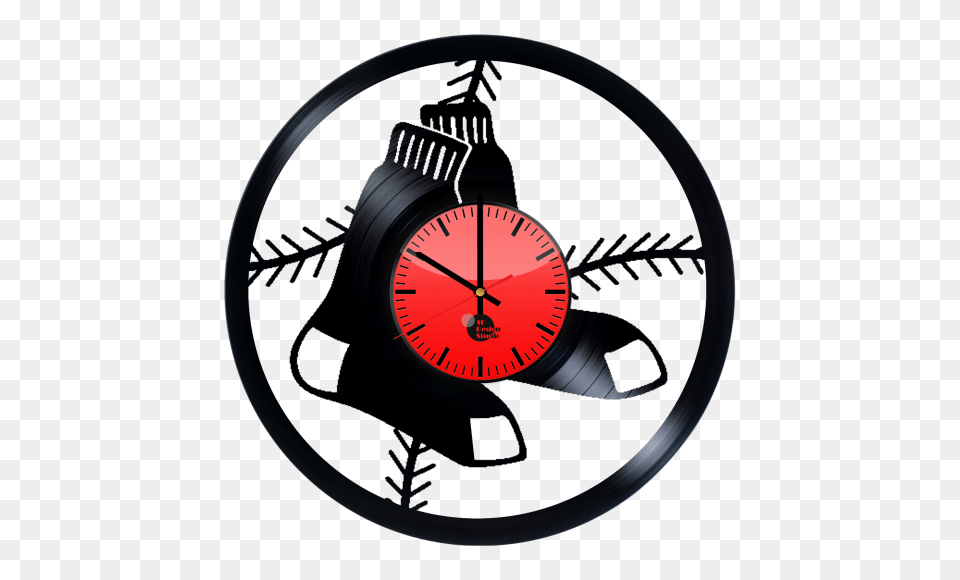 Boston Red Sox Logo Handmade Vinyl Record Wall Clock Fan Gift, Wristwatch, Analog Clock Free Png