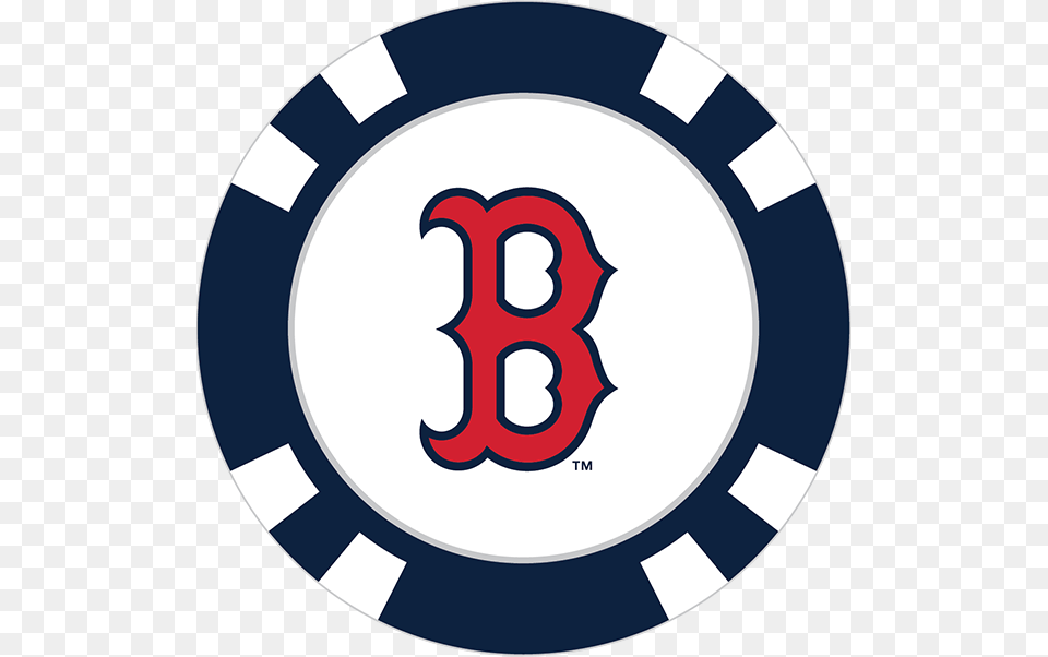 Boston Red Sox Poker Chip Ball Marker, Symbol, Emblem, Logo Free Transparent Png