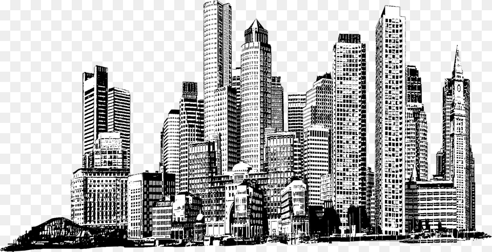 Boston Skyline Building, Architecture, Metropolis, Housing, High Rise Png