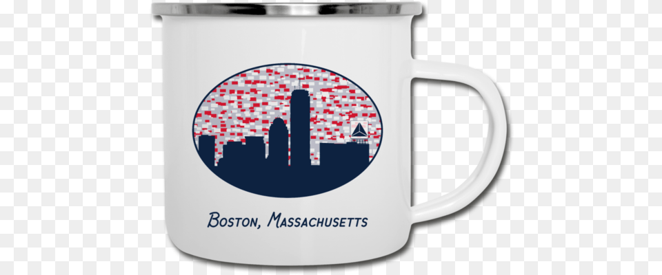 Boston Skyline Camper Mug Boston, Cup, Beverage, Coffee, Coffee Cup Png