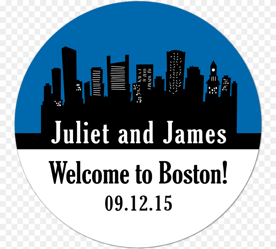 Boston Skyline Personalized Sticker Wedding Stickers Mgm Archives Welcome To La Dvd Usa Import, City, Metropolis, Photography, Urban Png Image