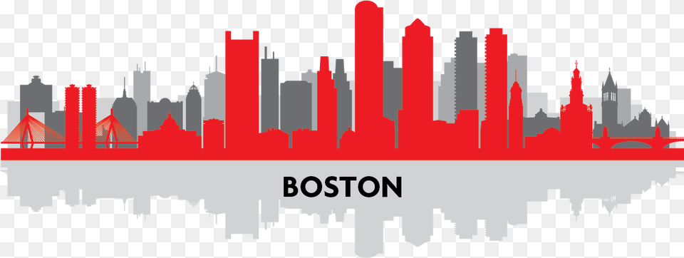 Boston Skyline Silhouette, Art, Graphics, City Free Transparent Png